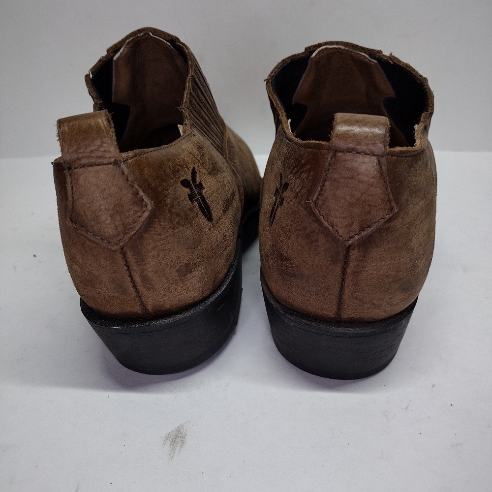 Frye Billy Shootie Western ankle leather brown/distressed 9B (discontinued) - Picture 10 of 11